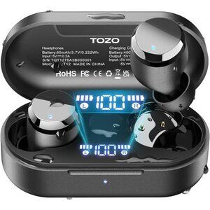 Wireless Bluetooth Earbuds Noise Cancelling Waterproof Headphones 55Hr Playtime
